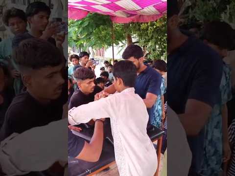 arm #wrestling #short video# Bhojpuri #trending short #video#funny 😝