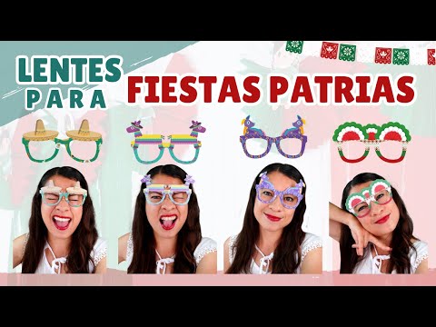 🟢 Ideas para Fiestas Patrias 🔴 Accesorios para fotos 🟢 Lentes