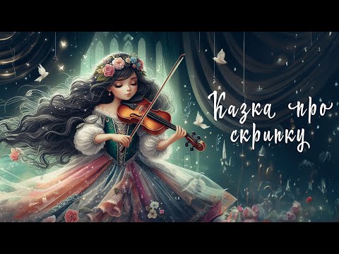 Казка про скрипку | Аудіоказки з картинками | Ілюстрація казки штучний інтелект | Казки на ніч