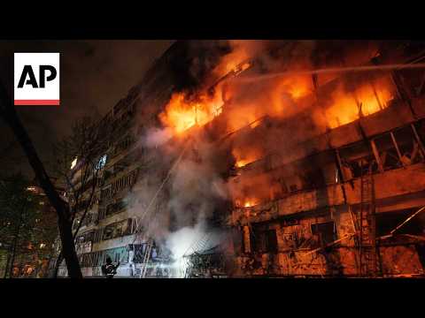 At least one person killed and several injured in Russian attack on Kyiv