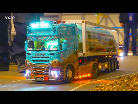 LEGENDS OF RC TRUCK, SCANIA V8, HEAVY HAULAGE TRUCKS, MODELL LEBEN - MODELLBAUMESSE ERFURT