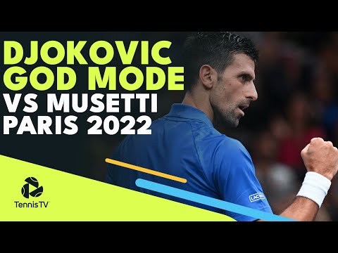 Novak Djokovic GOD MODE vs Lorenzo Musetti | Paris 2022 Highlights