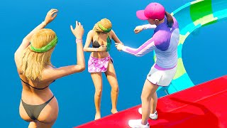 GTA 5 Epic Ragdolls | Amanda Jumps/Fails ep.1