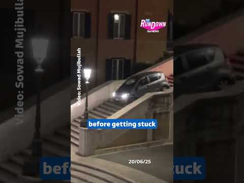 Elderly man drives down landmark in Rome| The Rundown
