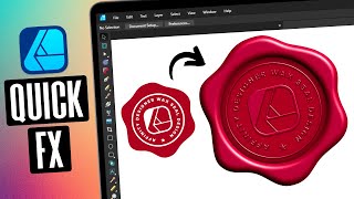 QuickFX are a cheat code | Affinity Designer Wax Seal Tutorial