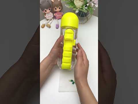 🔔 Smart water bottle for pills - Water Bottle Daily Pill Organizer ( # 2522 ) @MaviGadgets‬