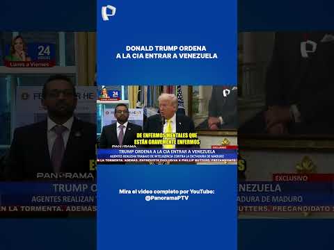 Donald Trump confirmó que autorizó operaciones de la CIA...