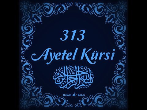313 Ayetel Kürsi ne muradın varsa hasıl olur.Allah'ın izniyle 💗
