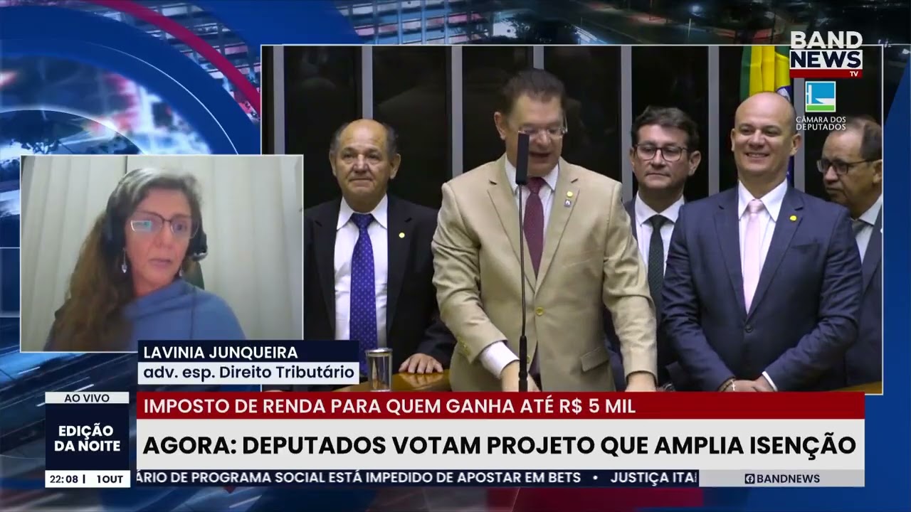Agora deputados votam projeto que amplia isenção no IR | BandNews TV