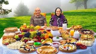 Grandma's Secrets: Creating A Huge Traditional Azerbaijani Breakfast Spread!