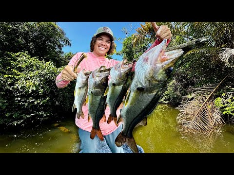 Captura y Cocina de Robalos en la Jungla de Nicaragua!