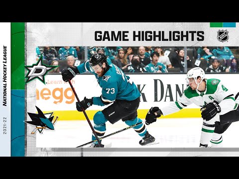 Stars @ Sharks 4/2 | NHL Highlights 2022