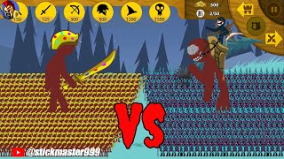 RAGE POWER OF X9999 SWORDWRATH GOLDEN VS X9999 ZOMBIE DEATH | STICK WAR LEGACY | STICK MASTER