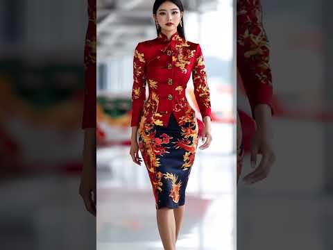 Walking fashion runway as Beautiful woman