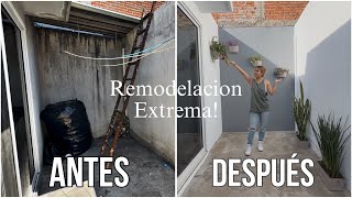 Después de 3 años Empezamos a remodelar la casa🏡 Patio Pequeño ✨Poco dinero 💵