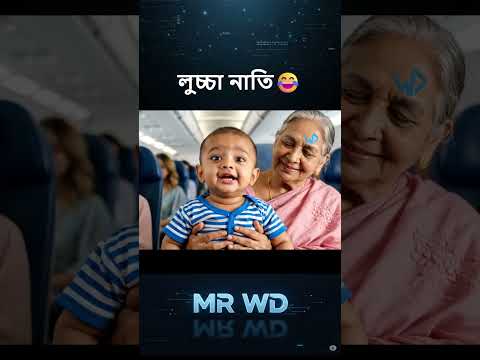 প্লেনে কান্দা যাবে না 😂#tiktok #funnyvideo #natok #cartoon #mrwd #veo3