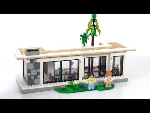 LEGO Creator 3-in-1 Modern House 31153 Alt model review!  Single-story midcentury