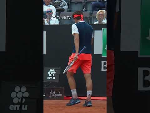 Domi-nator Thiem 🚀 Thiem BLASTS backhand winner vs Nadal at Rome 2017 🔥