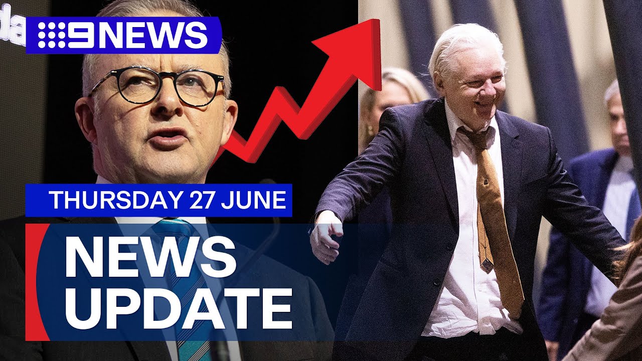 Labor admits more action needed to address inflation; Julian Assange returns home | 9 News Australia