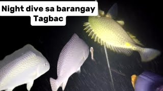 Night dive paglipas ng habagat with bro Renante, namana tayo ng pang ulam sa barangay Tagbac!