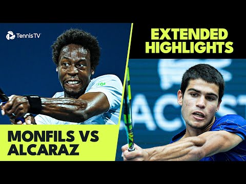 EXCITING Carlos Alcaraz vs Gael Monfils Highlights | Indian Wells 2022