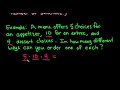 Combinations and Counting Principles