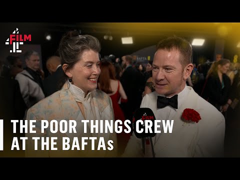 Walk the BAFTA red carpet with the crew of Poor Things