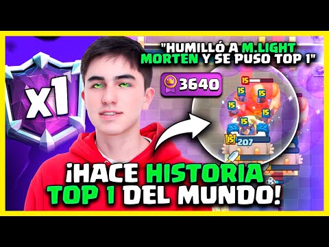 EL JUGADOR del Mazo TROLL Hace HISTORIA TOP 1 del MUNDO x1 3640🏅en Clash Royale