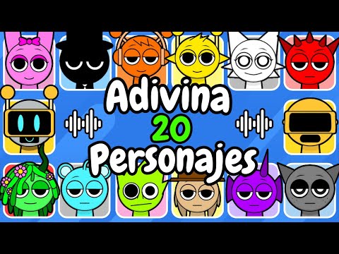 Adivina 20 Personajes De INCREDIBOX SPRUNKI😱🎶Black🖤Wenda😺Oren🧡Fun Bot🤖Garnold🤖Pinki💜Adivina La Voz😍