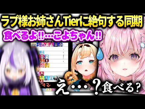 こより期待してTier表配信を見たらラプちゃんが興奮してて困惑【博衣こより/ホロライブ】