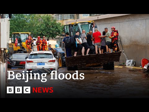 YouTube video thumbnail: Beijing Floods Kill 30 as China Sees Summer of Extreme Weather