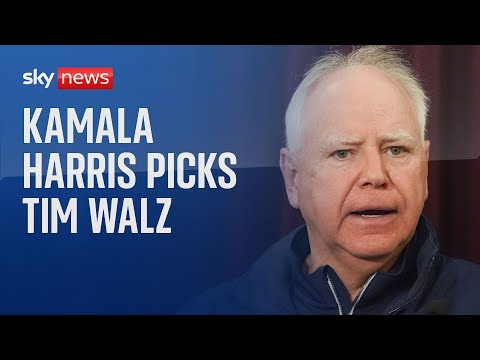 BREAKING: Kamala Harris chooses Tim Walz as her running mate | US Election