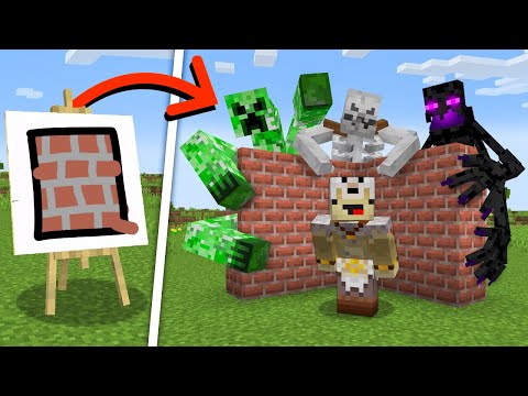 Je Dois DESSINER pour Survivre sur Minecraft !