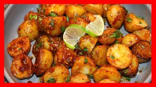 Papas enchilosas a la DIABLA !! 🔥 Deliciosas Papas cambray ENDIABLADAS 🔥🔥
