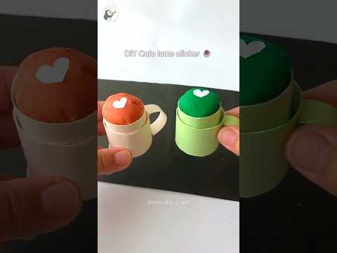 DIY Latte paper Fidget Clicker βπ©·π΅ Matcha