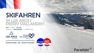 Les Arcs / Peisey Vallandry (Paradiski) - Piste Grands mélèzes (rot) - Arc 1800