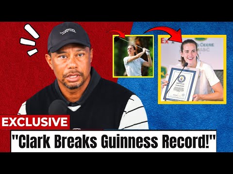 Tiger Woods SPEECHLESS After Caitlin Clark SHATTERS Golf World Record!