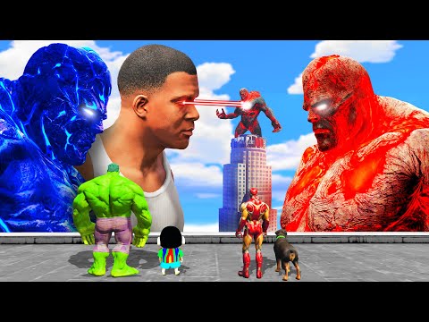 GTA 5 | GTA5 FRANKLIN VS MINI LAVA GOD EPIC FIGHT BATTLE IN GTA 5