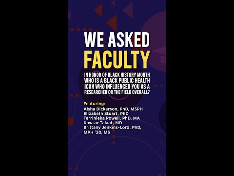 We Asked Faculty: Black History in Public Health