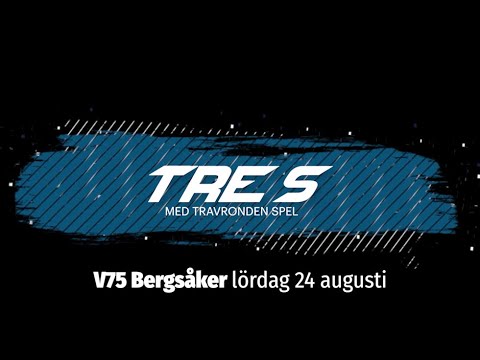 Speltips V75 Bergsåker - 24 augusti - jackpott!