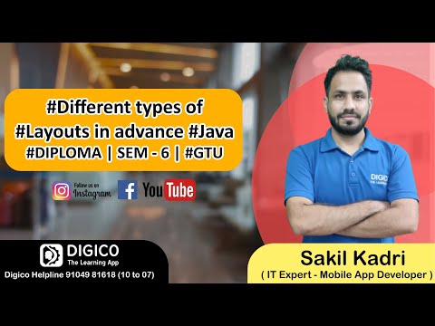 #Different types of #Layouts in advance #Java | #GTU | #DIPLOMA FINAL SEMESTER | #MOST IMP