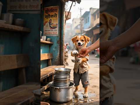 Poor Puppy rejected by tea staller, friends laughed and puppy's heart broken 🥺 #shortsfeed #shorts
