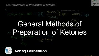 General Methods of Preparation of Ketones