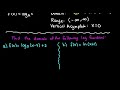 Domain and Range of Logarithmic Functions