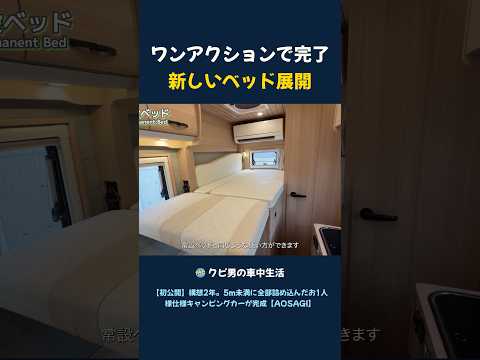 ワンアクションで完了!新しいベッド展開