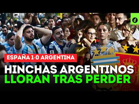 IMÁGENES DE TRISTEZA Y DOLOR DE HINCHAS ARGENTINOS TRAS ARGENTINA 0-1 ESPAÑA | Depor