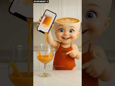 His ORANGE JUICE Magic! 🍊 #funny #shorts