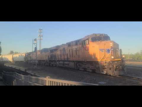 Union Pacific 7931 leads a manifest into Roseville Yard in Roseville, CA