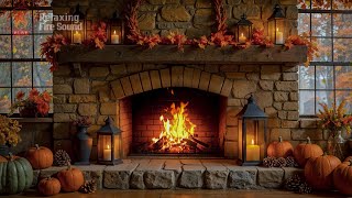 Autumn Ambience🍂 Fireplace Sounds for Studying and Mental Clarity
