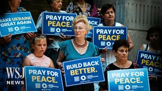 Ukrainian Community in New York Demands Peace as Trump, Putin Meet | WSJ News